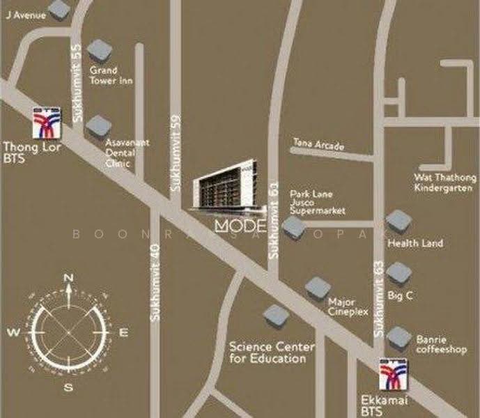 Mode Sukhumvit 61, Bangkok, Sukhumvit 61 Road, Khlong Tan Nua, Watthana, Bangkok, 1 Bedroom, 50 sqm, Condo For Rent, by Boonraksa Sopak, 500508155 - DDproperty.com