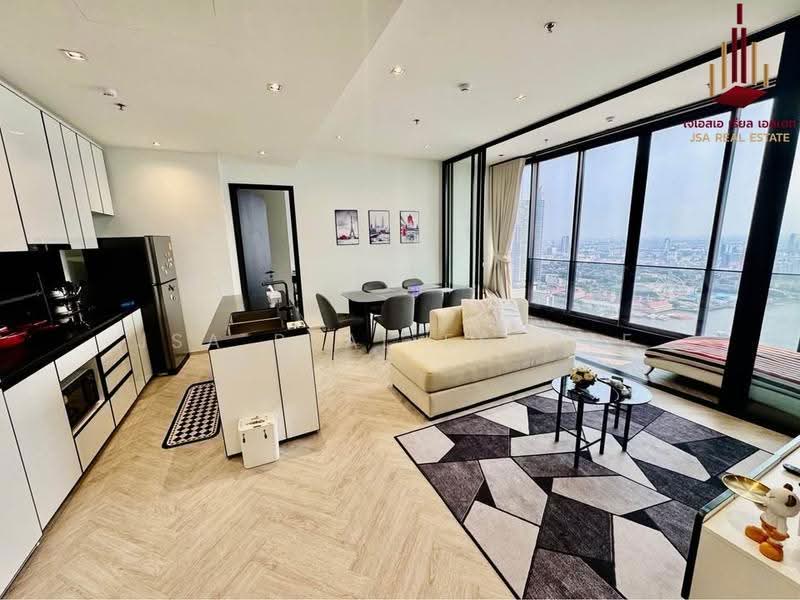 Chapter Charoennakhon–Riverside, Bangkok, Charoennakorn Road, Bang Lam Phu Lang, Khlong San, Bangkok, 2 Bedrooms, 79 sqm, Condo For Rent, by JSA REAL ESTATE, 500508156 - DDproperty.com