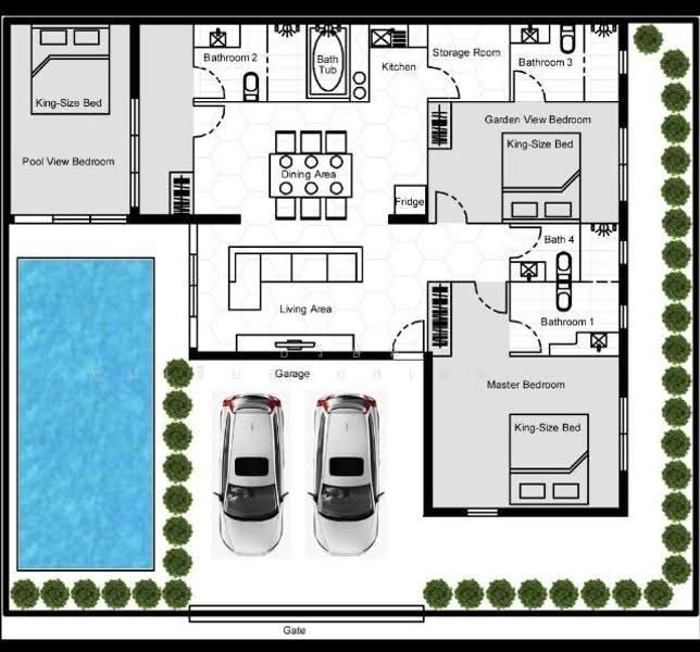 The Ville Jomtien, Chon Buri (Pattaya), Soi Mu Ban Ban Suan Neramit 2, Nong Pru, Bang Lamung (Pattaya), Chon Buri (Pattaya), 3 Bedrooms, 240 sqm, Single Detached House For Sale, by บริษัท ซันเรียลเอสเตท จำกัด, 500508759 - DDproperty.com