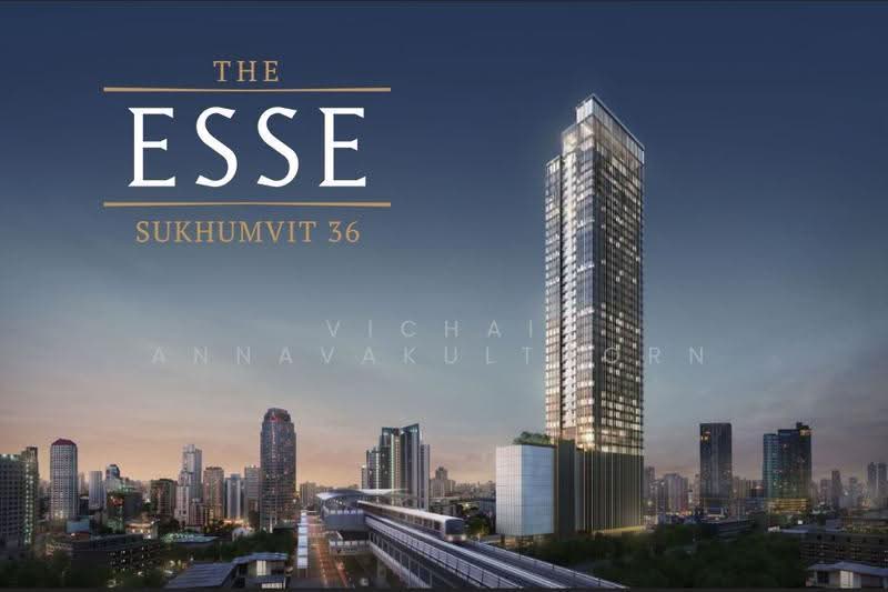 The Esse Sukhumvit 36, Bangkok, Soi Sukhumvit 36, Sukhumvit Road, Phra Kanong, Khlong Toei, Bangkok, 1 Bedroom, 38 sqm, Condo For Rent, by Vichai  Annavakulthorn, 500509440 - DDproperty.com