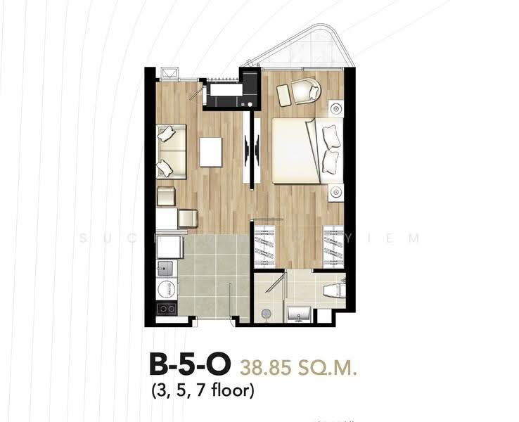 Chewathai Residence Thonglor, Bangkok, Soi Thonglor 20, Thonglor Road, Khlong Tan Nua, Watthana, Bangkok, 1 Bedroom, 39 sqm, Condo For Sale, by Suchada Yodyiem, 500510120 - DDproperty.com