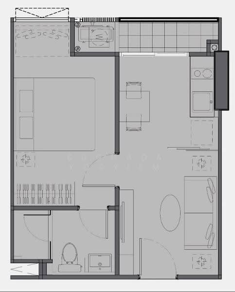 Quintara Treehaus Sukhumvit 42, Bangkok, Soi Bar Bose 2, Sukhumvit 42, Phra Kanong, Khlong Toei, Bangkok, 1 Bedroom, 32 sqm, Condo For Sale, by Suchada Yodyiem, 500510665 - DDproperty.com
