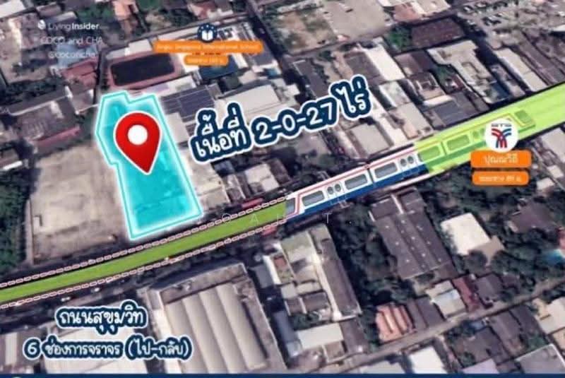 ขายที่ดิน ปุณวิถี สุขุมวิท : Land for sale in Punawithi, Sukhumvit, Samut Prakan, Bang Phung, Phra Pra Daeng, Samut Prakan, , 3,308 sqm, Land For Sale, by TOAH T., 500510938 - DDproperty.com