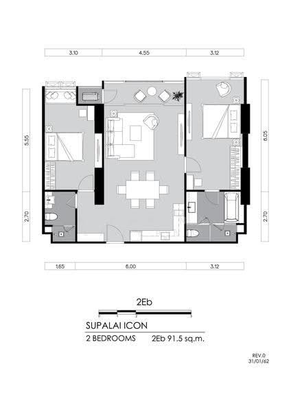 Supalai Icon Sathorn : ศุภาลัย ไอคอน สาทร, กรุงเทพ, ถนนสาทรใต้, ทุ่งมหาเมฆ, สาทร, กรุงเทพ, 91 ตร.ม., คอนโด ขาย, โดย Nicha Na Lampang, 500511904 - DDproperty.com