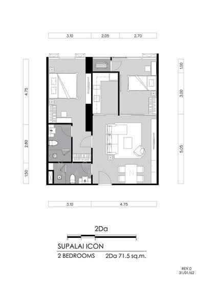 Supalai Icon Sathorn, Bangkok, Sathorn Tai Road, Thung Maha Mek, Sathon, Bangkok, 2 Bedrooms, 72 sqm, Condo For Sale, by Nicha Na Lampang, 500511950 - DDproperty.com