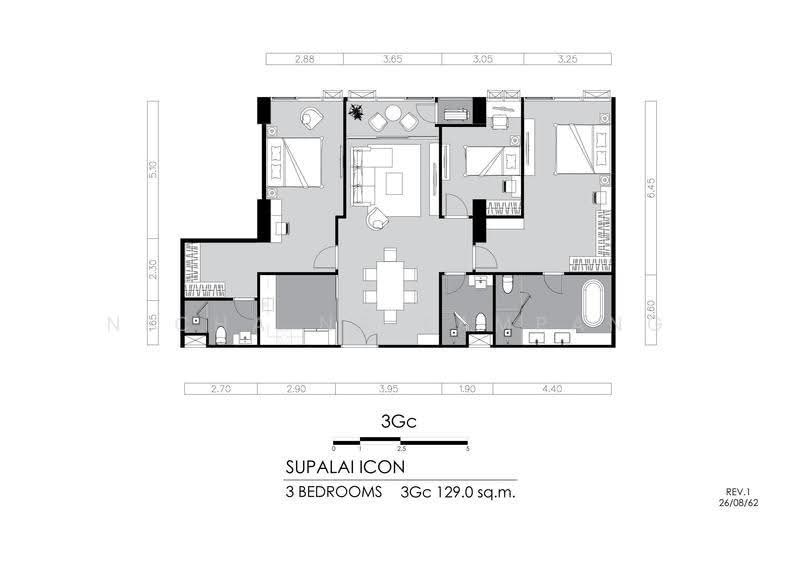 Supalai Icon Sathorn, Bangkok, Sathorn Tai Road, Thung Maha Mek, Sathon, Bangkok, 3 Bedrooms, 128 sqm, Condo For Sale, by Nicha Na Lampang, 500512042 - DDproperty.com