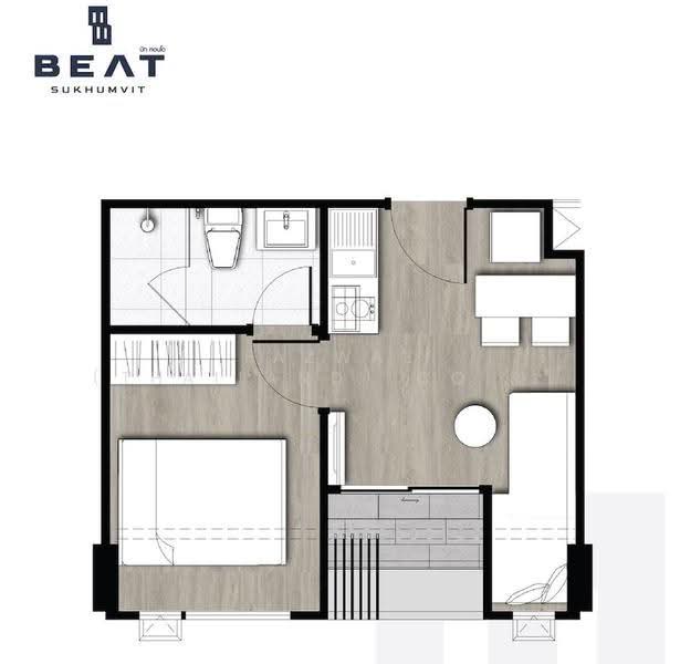 BEAT Sukhumvit : บีท สุขุมวิท, กรุงเทพ, Soi Sukhumvit 93, Sukhumvit Road, Phra Khanong District, Bangkok, บางจาก, พระโขนง, กรุงเทพ, 27 ตร.ม., คอนโด ขาย, โดย Fazwaz (Thailand) Co., Ltd., 500512182 - DDproperty.com