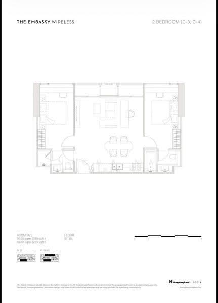 The Embassy Wireless, Bangkok, 1042 Witthayu Rd, Lumphini, Pathum Wan, Bangkok, 2 Bedrooms, 71 sqm, Condo For Sale, by Nicha Na Lampang, 500512260 - DDproperty.com