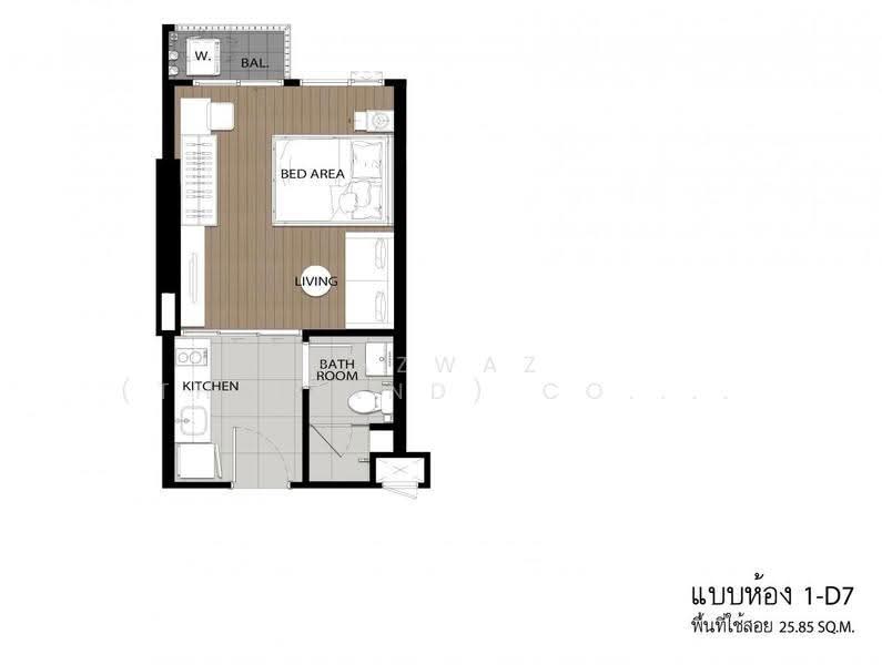 The Tree Pattanakarn-Ekkamai, Bangkok, 89 Phatthanakan Road, Suan Luang, Bangkok, 1 Bedroom, 26 sqm, Condo For Sale, by Fazwaz (Thailand) Co., Ltd., 500512366 - DDproperty.com