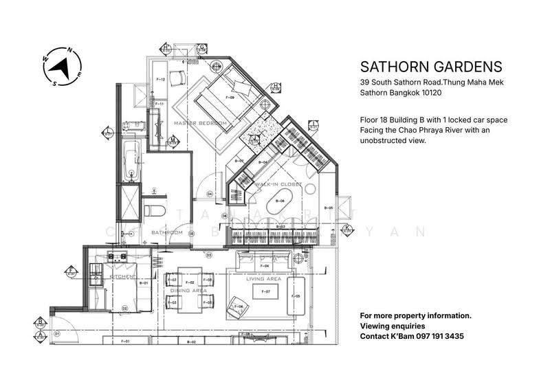 Sathorn Gardens : สาธร การ์เด้นส์, กรุงเทพ, 39 ถนนสาธรใต้, ทุ่งมหาเมฆ, สาทร, กรุงเทพ, 94 ตร.ม., คอนโด ขาย, โดย Tanakrit Chotbuddkayan, 500513508 - DDproperty.com