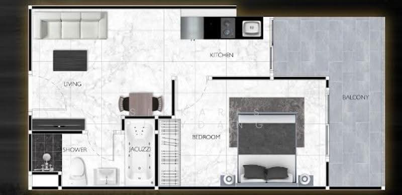 Grand Solaire Noble, Chon Buri (Pattaya), 3rd Road, Bang Lamung, Bang Lamung (Pattaya), Chon Buri (Pattaya), 1 Bedroom, 44 sqm, Condo For Sale, by Sikkares Ploydang, 500513615 - DDproperty.com