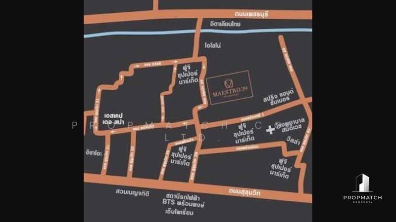 Maestro 39: มาเอสโตร 39, กรุงเทพ, ถนนสุขุมวิท แขวงคลองตันเหนือ เขตวัฒนา กรุงเทพมหานคร, คลองตันเหนือ, วัฒนา, กรุงเทพ, 32 ตร.ม., คอนโด ให้เช่า, โดย PROPMATCH CO., LTD., 500514435 - DDproperty.com