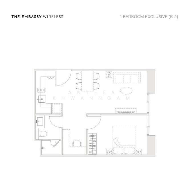 The Embassy Wireless : ดิ เอ็มบาสซี่ แอท ไวร์เลส, กรุงเทพ, 1042 ถนน วิทยุ, ลุมพินี, ปทุมวัน, กรุงเทพ, 44 ตร.ม., คอนโด ขาย, โดย Anthea Khwanngam, 500515054 - DDproperty.com