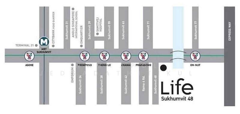 Life Sukhumvit 48, Bangkok, Soi Sukhumvit 48, Phra Kanong, Khlong Toei, Bangkok, 1 Bedroom, 40 sqm, Condo For Rent, by Nattapol Jedsadathitikul, 500515341 - DDproperty.com