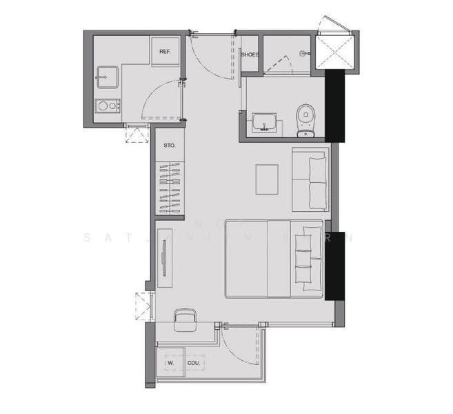 Centric Ratchayothin, Bangkok, 1656 Phahonyothin Rd, Lat Yao, Chatuchak, Bangkok, Studio, 26 sqm, Condo For Sale, by Nop Satjavitvisarn, 500515515 - DDproperty.com