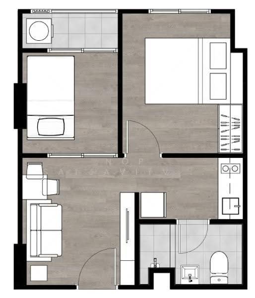 Notting Hill Chatuchak-Interchange, Bangkok, Soi Phaholyothin 18, Jom Phon, Chatuchak, Bangkok, 1 Bedroom, 33 sqm, Condo For Sale, by Nop Satjavitvisarn, 500515522 - DDproperty.com