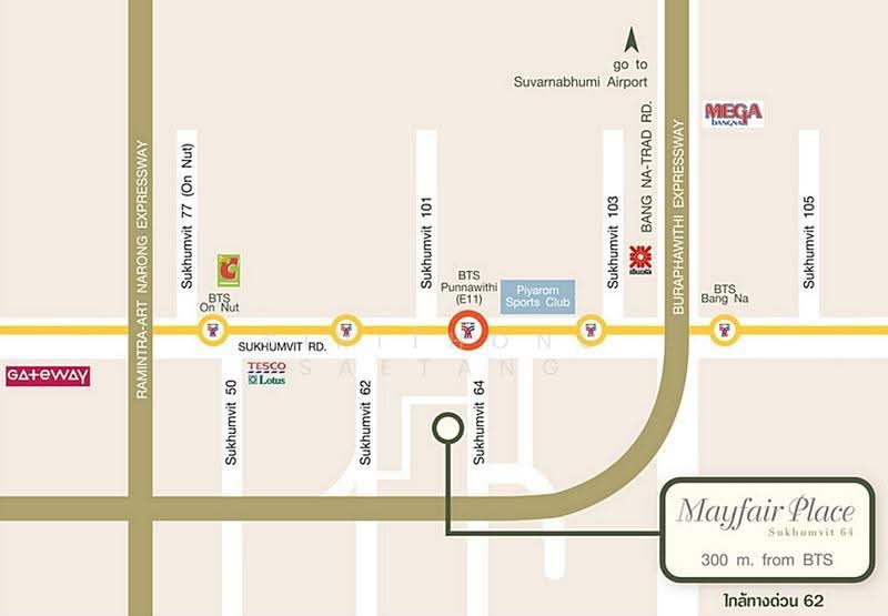 Mayfair Place Sukhumvit 64 : เมย์แฟร์ เพลส สุขุมวิท 64, กรุงเทพ, ถนนสุขุมวิท 64, บางจาก, พระโขนง, กรุงเทพ, 74 ตร.ม., คอนโด ให้เช่า, โดย Sirithong Saetang, 500515722 - DDproperty.com