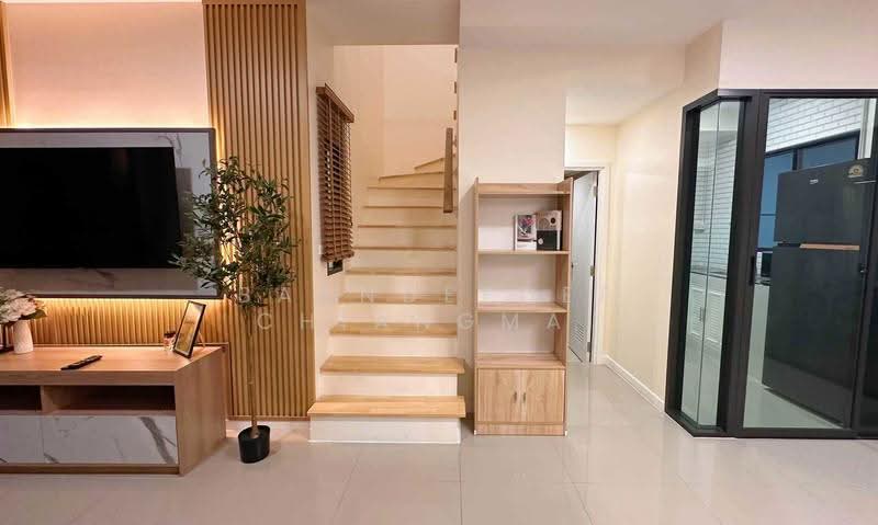 Townhome for rent near Big C Mae Hia, Chiang Mai Rental Price: 24,000 THB / month No.9H1096, Chiang Mai, Mae Hia, Muang Chiang Mai, Chiang Mai, 3 Bedrooms, 110 sqm, Townhouse For Rent, by Baandeedee Chiangmai, 500515862 - DDproperty.com