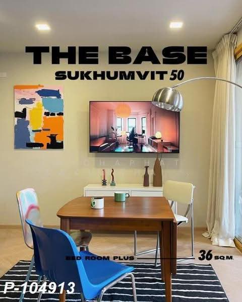 The Base Sukhumvit 50, Bangkok, Soi Roem Charoen 1, Sukhumvit 50 Road, Phra Kanong, Khlong Toei, Bangkok, 1 Bedroom, 38 sqm, Condo For Rent, by Nichaphat Sakunchayapha, 500517835 - DDproperty.com