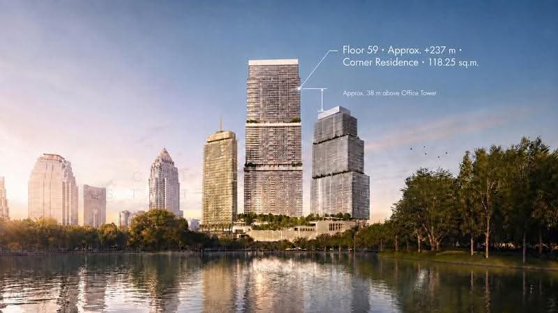 Dusit Central Park (Residences) : ดุสิต เซ็นทรัลพาร์ค, กรุงเทพ, 946 ถนนพระราม 4, สีลม, บางรัก, กรุงเทพ, 118 ตร.ม., คอนโด ขาย, โดย Citadel Real Estate Co., Ltd. -, 500518839 - DDproperty.com