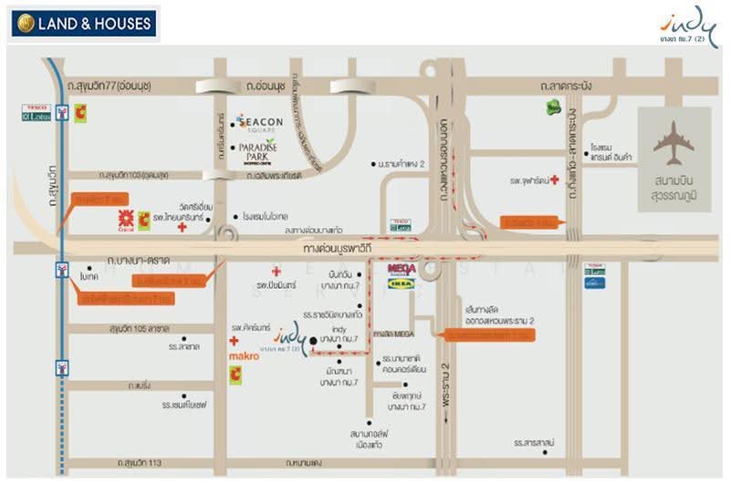 Indy Bangna km.7(1) : อินดี้ บางนา กม.7(1), สมุทรปราการ, ถนนบางนา-ตราด, บางแก้ว, บางพลี, สมุทรปราการ, 90 ตร.ม., ทาวน์เฮ้าส์ ขาย, โดย HOME Real Estate Service, 500519747 - DDproperty.com
