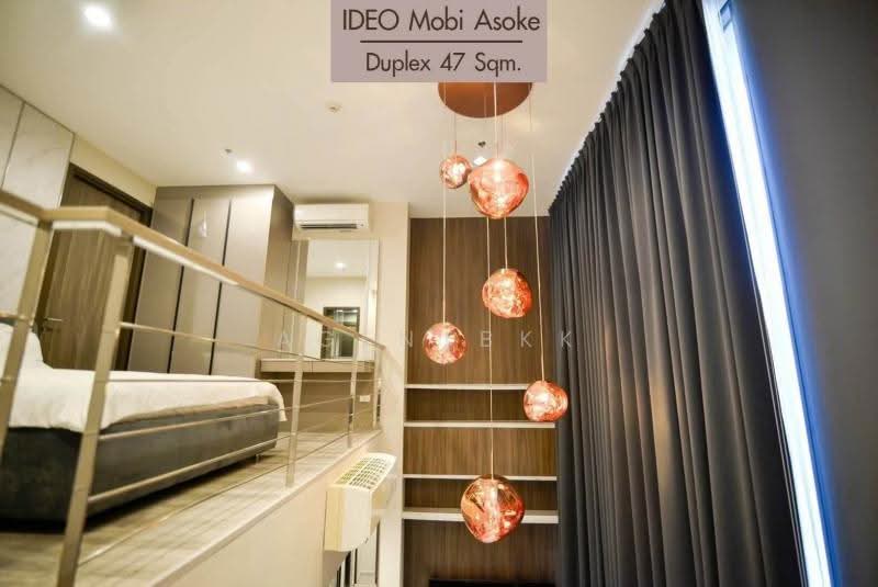 IDEO Mobi Asoke, Bangkok, New Petchaburi Road, Bang Kapi, Huai Khwang, Bangkok, 1 Bedroom, 47 sqm, Condo For Rent, by Agentbkk, 500520549 - DDproperty.com