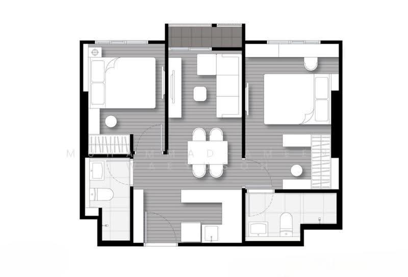 Nue Evo Ari, Bangkok, 50 Phahon Yothin 7, Samsen Nai, Phaya Thai, Bangkok, 2 Bedrooms, 45 sqm, Condo For Sale, by Muhammad-ameen Waeyusoh, 500521858 - DDproperty.com