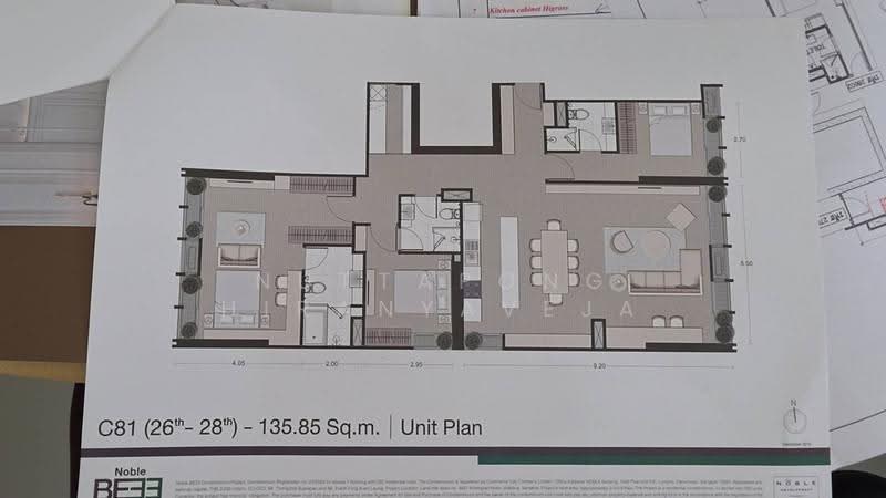 Noble BE33, Bangkok, 19 Soi Sukhumvit 33, Khlong Tan Nua, Watthana, Bangkok, 3 Bedrooms, 136 sqm, Condo For Sale, by Nuttapong Hiranyaveja, 500522090 - DDproperty.com