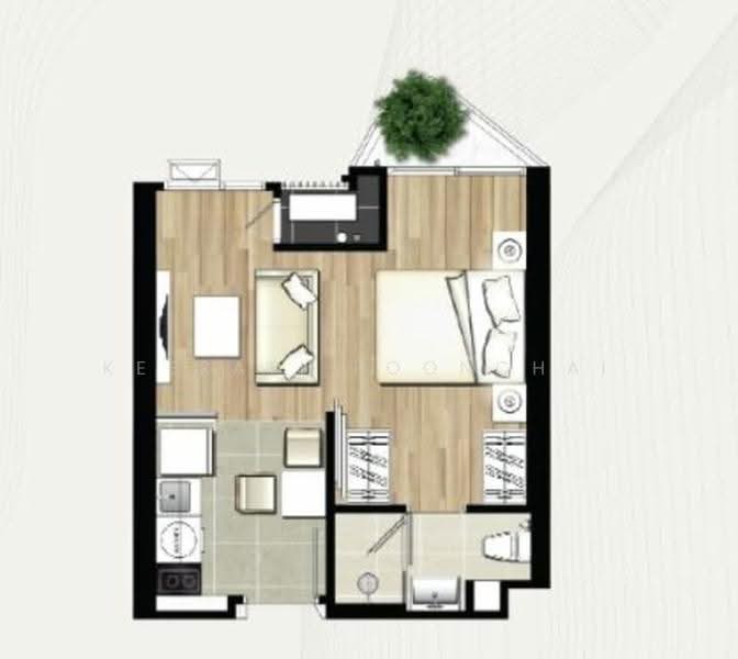 Chewathai Residence Thonglor, Bangkok, Soi Thonglor 20, Thonglor Road, Khlong Tan Nua, Watthana, Bangkok, 1 Bedroom, 30 sqm, Condo For Sale, by Keerati Poonchai, 500522326 - DDproperty.com