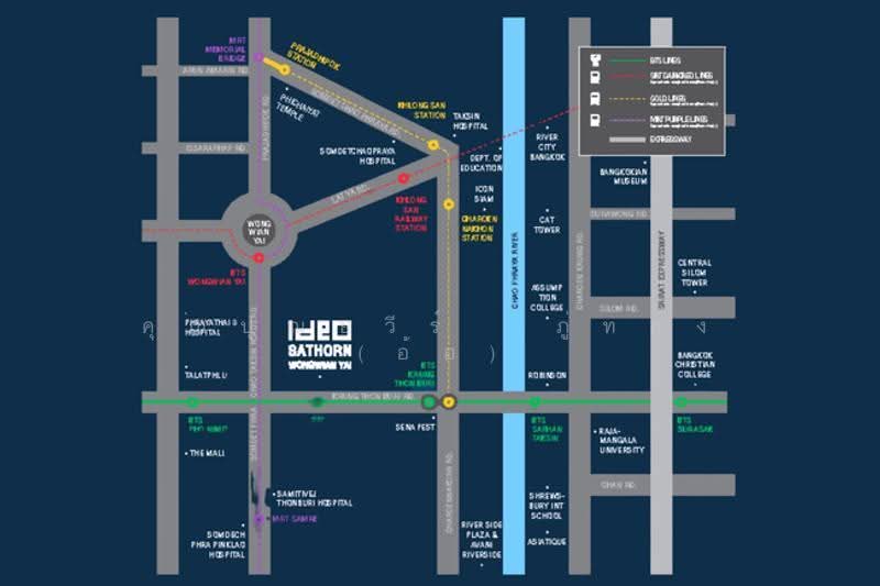 IDEO Sathorn-Wongwian Yai, Bangkok, 219 Soi Krung Thonburi 1, Khlong Ton Sai, Khlong San, Bangkok, 1 Bedroom, 70 sqm, Condo For Sale, by คุณปุณยวีร์  ภู่ทอง (อ้อ), 500522875 - DDproperty.com