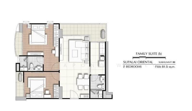 Supalai Oriental Sukhumvit 39, Bangkok, Soi Sukhumvit 39, Khlong Tan Nua, Watthana, Bangkok, 2 Bedrooms, 82 sqm, Condo For Rent, by Weerapong Wanlo, 500523582 - DDproperty.com