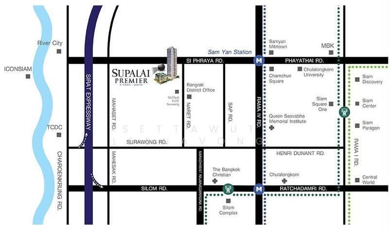 Supalai Premier Si Phraya-Samyan : คอนโด ศุภาลัย พรีเมียร์ สี่พระยา-สามย่าน, กรุงเทพ, ถนนสี่พระยา, สี่พระยา, บางรัก, กรุงเทพ, 73 ตร.ม., คอนโด ให้เช่า, โดย Settawut Leenavong, 500523687 - DDproperty.com