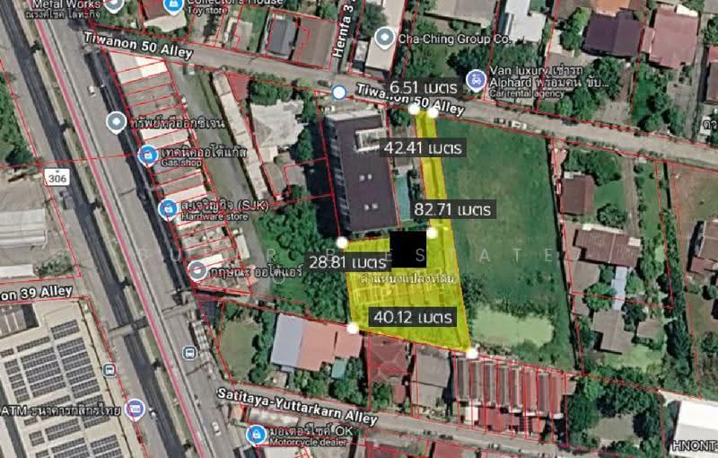 ที่ดิน ซอย ติวานนท์ 50, นนทบุรี, สามัคคี, ท่าทราย, เมืองนนทบุรี, นนทบุรี, 1,592 ตร.ม., ที่ดิน ขาย, โดย Super B Estate Co., Ltd, 500523764 - DDproperty.com