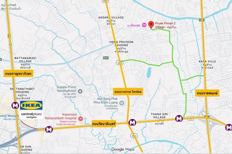 พฤกษ์พิมาน 2 บางบัวทอง, Nonthaburi, ราชพฤกษ์, Bang Rak Pattana, Bang Bua Thong, Nonthaburi, 3 Bedrooms, 140 sqm, Single Detached House For Sale, by อดิเทพ ภระมรทัต, 500523835 - DDproperty.com