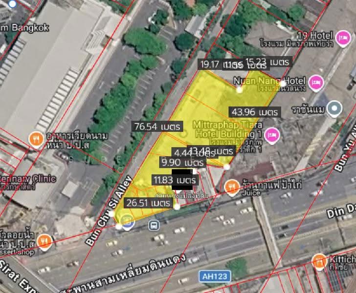 ที่ดิน ดินแดง, Bangkok, ดินเเดง, Din Daeng, Bangkok, , 1,924 sqm, Land For Sale, by Super B Estate Co., Ltd, 500524487 - DDproperty.com