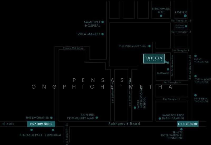 Runesu Thonglor 5, Bangkok, 82 Padi Madi Alley, Khlong Tan Nua, Watthana, Bangkok, 2 Bedrooms, 65 sqm, Condo For Rent, by Pensasi Ongphichetmetha, 500526016 - DDproperty.com
