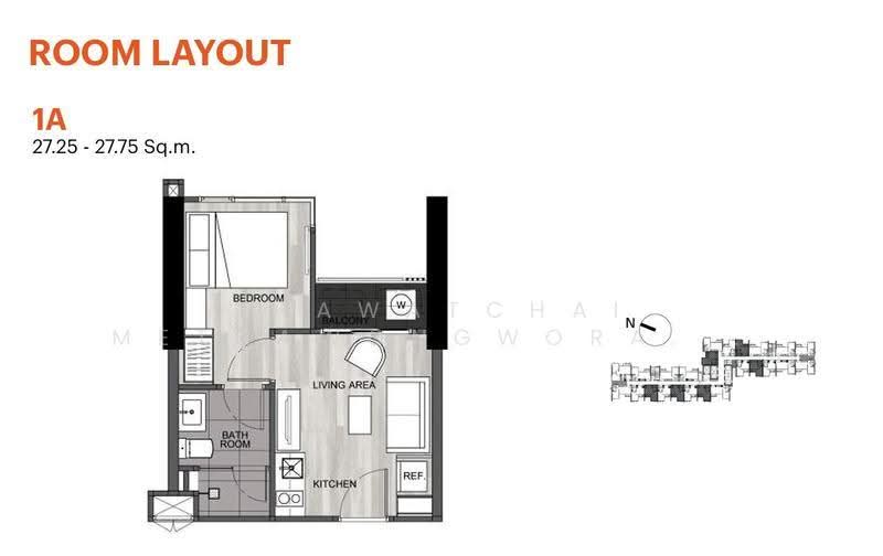 The Line Sukhumvit 101, Bangkok, 3009 Sukhumvit 101 Road, Bang Chak, Phra Khanong, Bangkok, 1 Bedroom, 28 sqm, Condo For Sale, by Thawatchai Methawongworakul, 500526606 - DDproperty.com