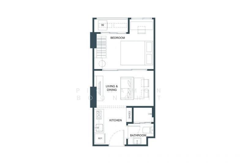 FLO by Sansiri : โฟล บาย แสนสิริ, กรุงเทพ, ถ.สมเด็จเจ้าพระยา, คลองสาน, กรุงเทพ, 29 ตร.ม., คอนโด ขาย, โดย Pichamon Boonchit, 500526736 - DDproperty.com