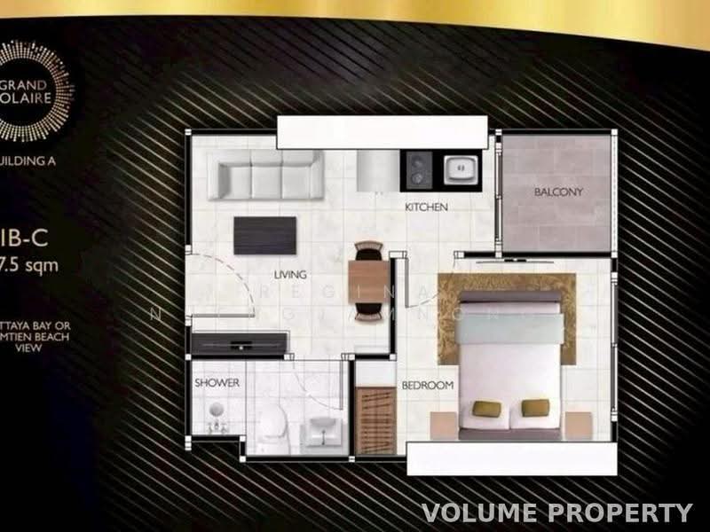Grand Solaire Pattaya, Chon Buri (Pattaya), Bang Lamung, Bang Lamung (Pattaya), Chon Buri (Pattaya), 1 Bedroom, 28 sqm, Condo For Sale, by Regina Nuengjamnong, 500527177 - DDproperty.com