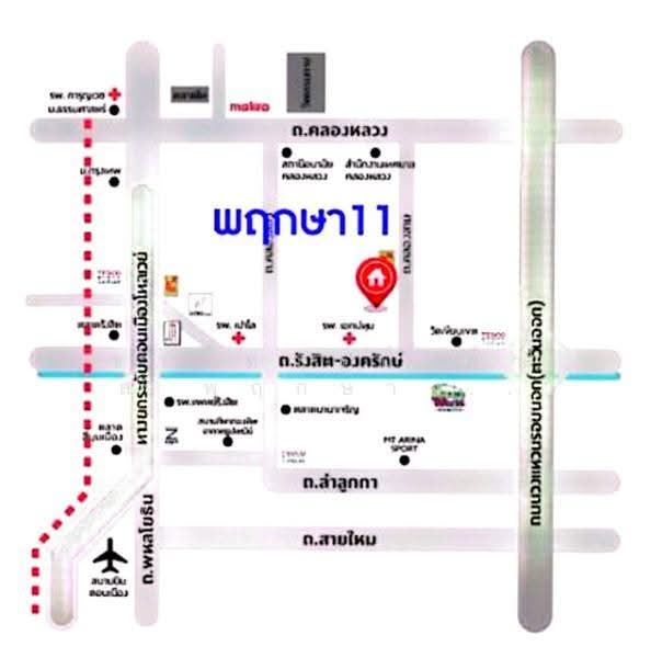 บ้านพฤกษา 11 : Baan Prueksa 11, ปทุมธานี, คลองสาม, คลองหลวง, ปทุมธานี, 100 ตร.ม., ทาวน์เฮ้าส์ ขาย, โดย ขายทาวน์เฮ้าส์ พฤกษา 11 คลองสาม | แปลงมุม 23.90 ตร.วา | 1.30 ล้าน | รีโนเวทได้, 500527563 - DDproperty.com