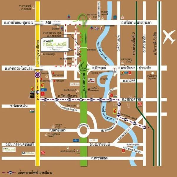 Baanfah Greenery Pakkred-Ratchapruek : บ้านฟ้า กรีนเนอรี่ ปากเกร็ด-ราชพฤกษ์, นนทบุรี, ถนนราชพฤกษ์, บางพลับ, ปากเกร็ด, นนทบุรี, 135 ตร.ม., บ้านเดี่ยว ขาย, โดย AJHOMECENTER - คุณบู้, 500527975 - DDproperty.com