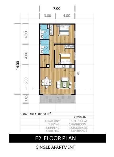 Kata Ocean View Condominium, Phuket, 16/5 Patak Rd. Km2 Soi Kataburi, Karon, Muang Phuket, Phuket, 2 Bedrooms, 110 sqm, Condo For Sale, by CBRE (Thailand) Co.,Ltd, 500528066 - DDproperty.com