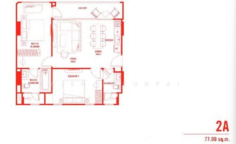 The Standard Residences Hua Hin, Prachuap Khiri Khan, Nong Kae, Hua Hin, Prachuap Khiri Khan, 2 Bedrooms, 77 sqm, Condo For Sale, by Valen Lokunpai , 500528949 - DDproperty.com