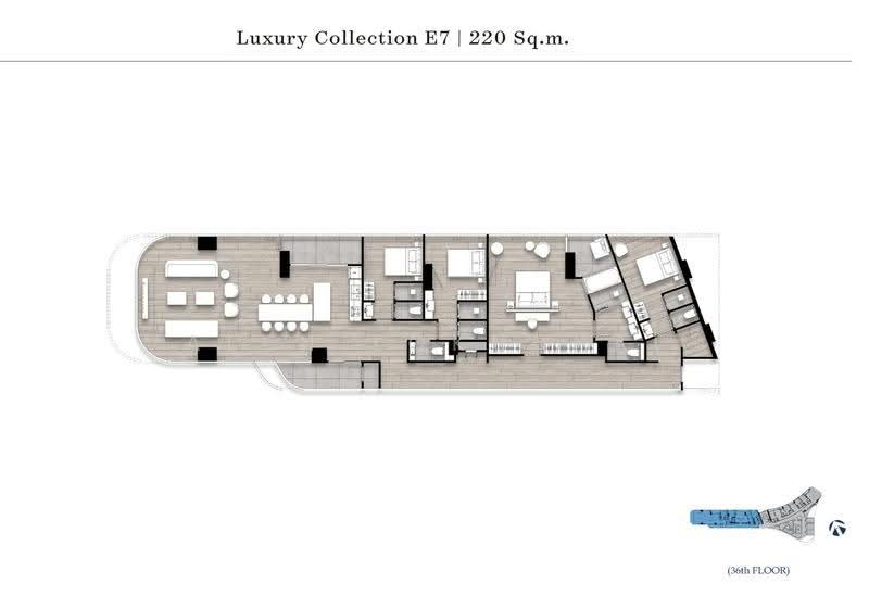 Wyndham Grand Residences Wongamat Pattaya, Chon Buri (Pattaya), 19 Naklua 18/1 Alley, Na Kloe, Bang Lamung (Pattaya), Chon Buri (Pattaya), 4 Bedrooms, 220 sqm, Condo For Sale, by Valen Lokunpai , 500529612 - DDproperty.com