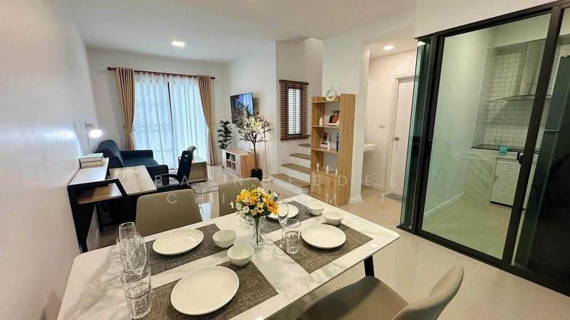 Townhome for rent near Big C Mae Hia, Chiang Mai Rental Price: 21,000 THB / month Property No.9H1099, Chiang Mai, Mae Hia, Muang Chiang Mai, Chiang Mai, 3 Bedrooms, 110 sqm, Townhouse For Rent, by Baandeedee Chiangmai, 500530629 - DDproperty.com