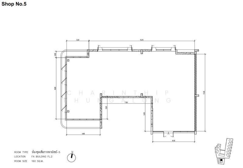 Commercial space for rent on the 2nd floor of a building in the heart of Ratchadaphisek-Rama 9, Bangkok, เทียมร่วมมิตร, Huai Khwang, Bangkok, , 160 sqm, Retail Space For Rent, by Charinthip Phungalong, 500531289 - DDproperty.com