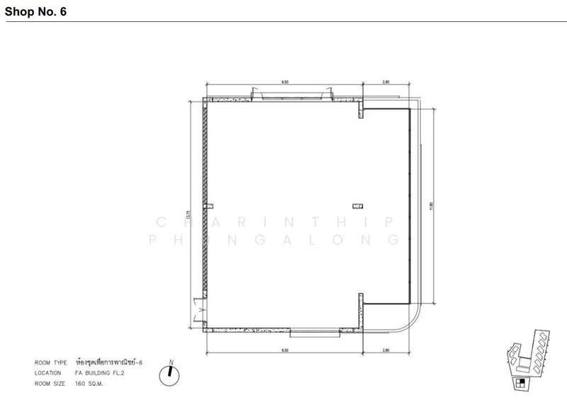 Commercial space for rent on the 2nd floor of a building in the heart of Ratchadaphisek-Rama 9, Bangkok, เทียมร่วมมิตร, Huai Khwang, Bangkok, , 160 sqm, Retail Space For Rent, by Charinthip Phungalong, 500531289 - DDproperty.com