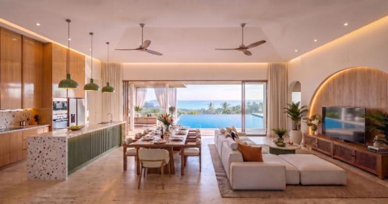 Sleek 2-3 Bed Sea View Villas for Sale in Lamai, สุราษฎร์ธานี, มะเร็ต, เกาะสมุย, สุราษฎร์ธานี, 300 ตร.ม., วิลล่า ขาย, โดย Conrad Properties, 500531735 - DDproperty.com