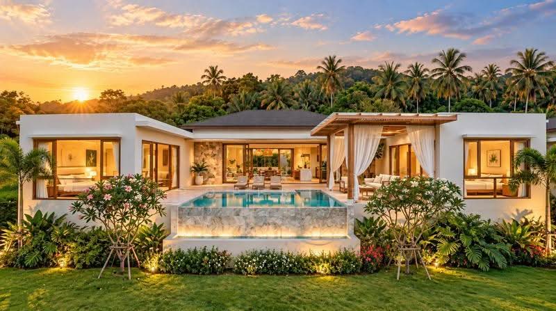 Sleek 2-3 Bed Sea View Villas for Sale in Lamai, สุราษฎร์ธานี, มะเร็ต, เกาะสมุย, สุราษฎร์ธานี, 300 ตร.ม., วิลล่า ขาย, โดย Conrad Properties, 500531735 - DDproperty.com