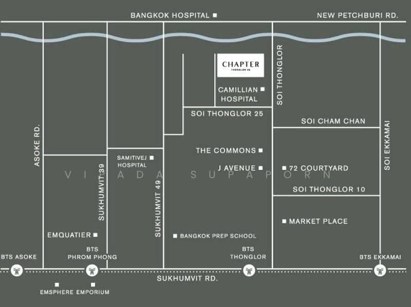 Chapter Thonglor 25, Bangkok, Soi Thonglor 25, Sukhumvit Road, Khlong Tan Nua, Watthana, Bangkok, 1 Bedroom, 35 sqm, Condo For Rent, by Vipada Supaporn, 500532793 - DDproperty.com